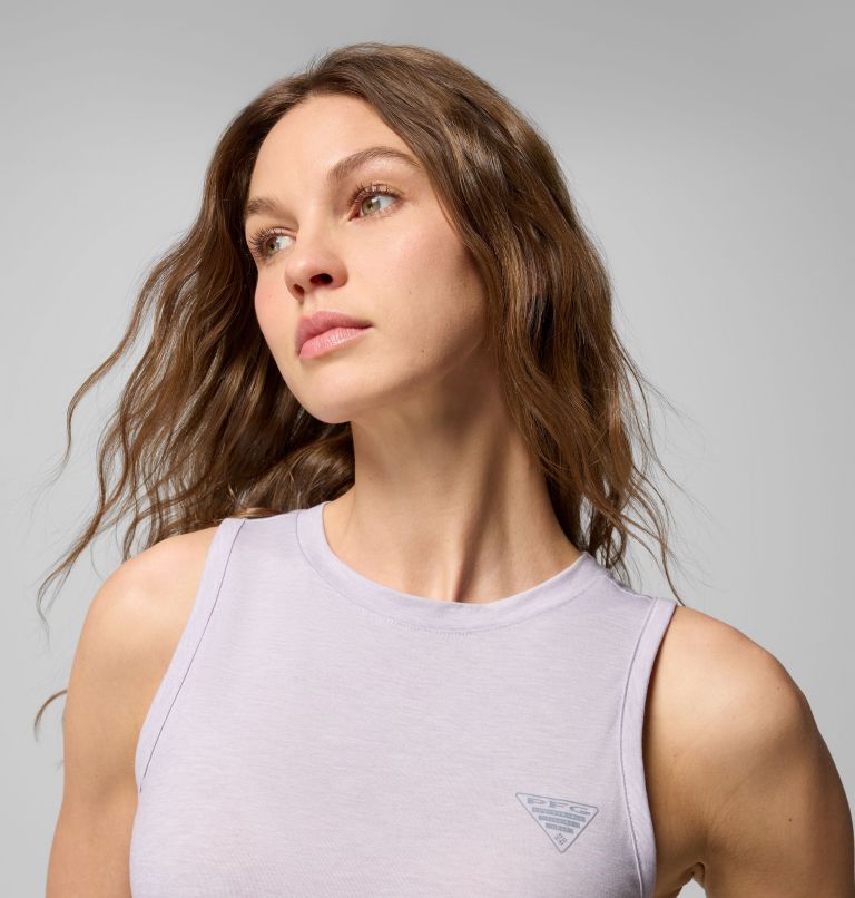Women's PFG Uncharted Tank, Color: Lavender Pearl Heather, image 4