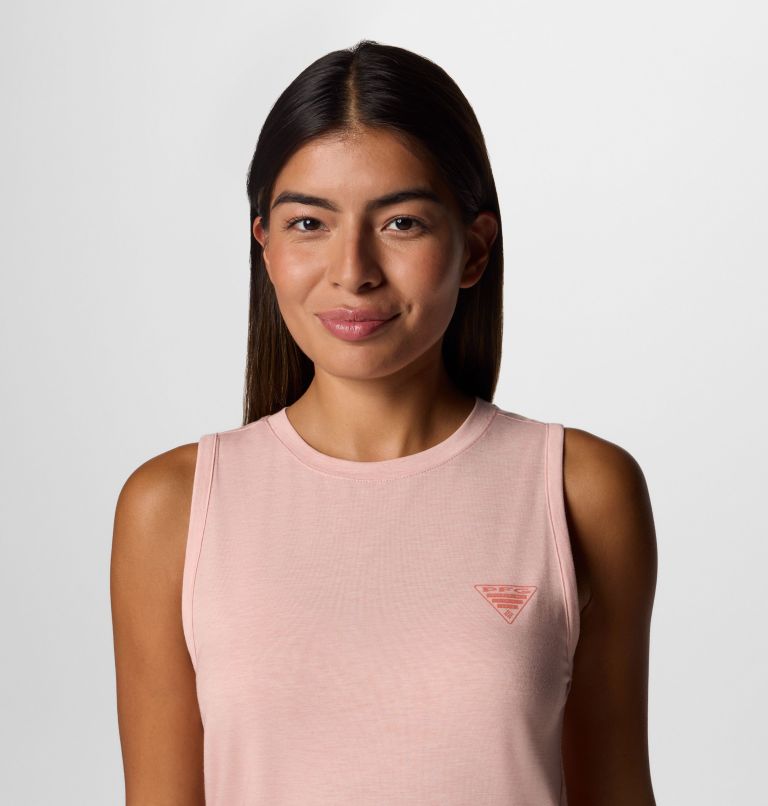 Women's PFG Uncharted Tank, Color: Faux Pink Heather, image 4