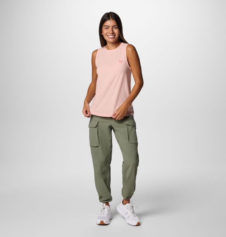 Women's PFG Uncharted Tank, Color: Faux Pink Heather, image 5