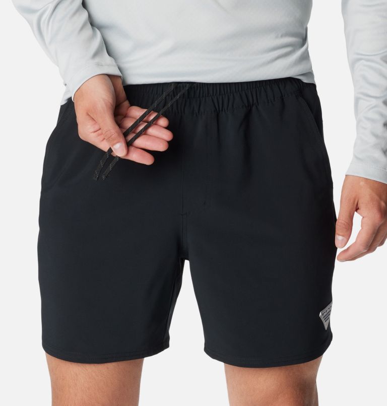 Thumbnail: Men's PFG Terminal Roamer Stretch Shorts, Color: Black, image 4
