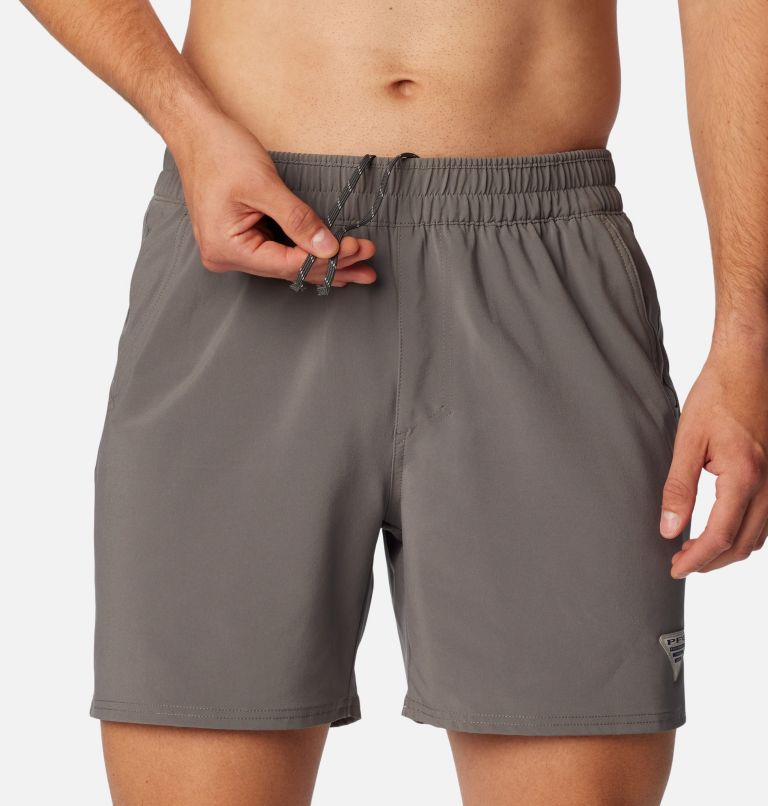 Men's PFG Terminal Roamer Stretch Shorts, Color: City Grey, image 4