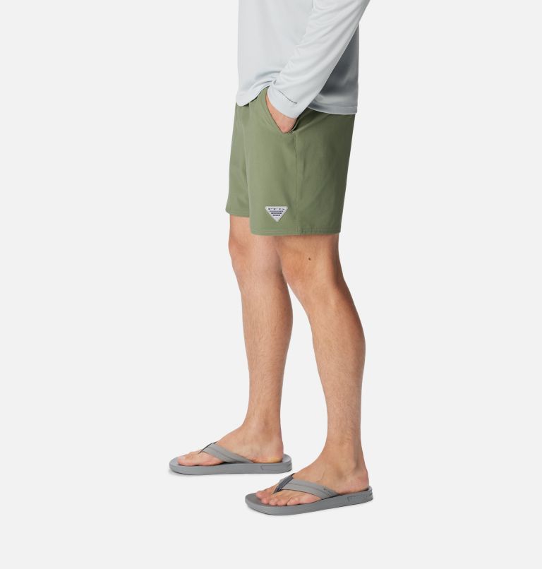 Men's PFG Terminal Roamer Stretch Shorts, Color: Cypress, image 3