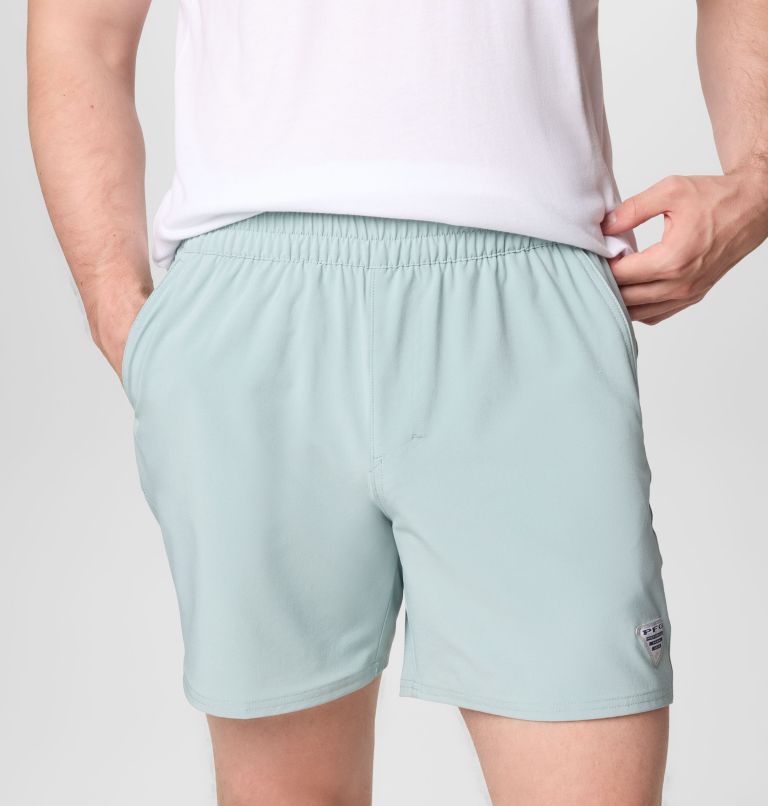 Men's PFG Terminal Roamer Stretch Shorts, Color: Crushed Blue, image 5