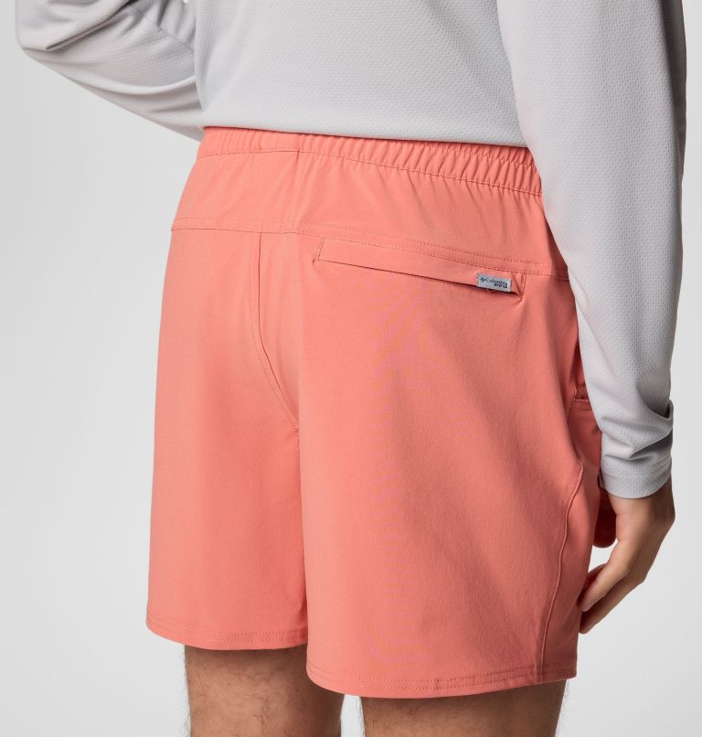 Men's PFG Terminal Roamer Stretch Shorts, Color: Faded Peach, image 6