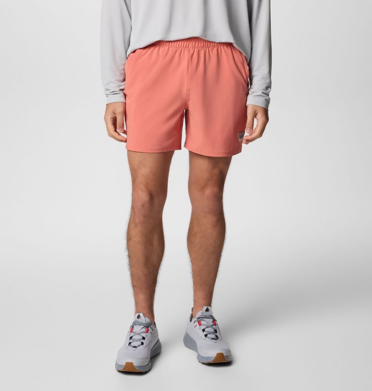Men's PFG Terminal Roamer Stretch Shorts, Color: Faded Peach, image 1