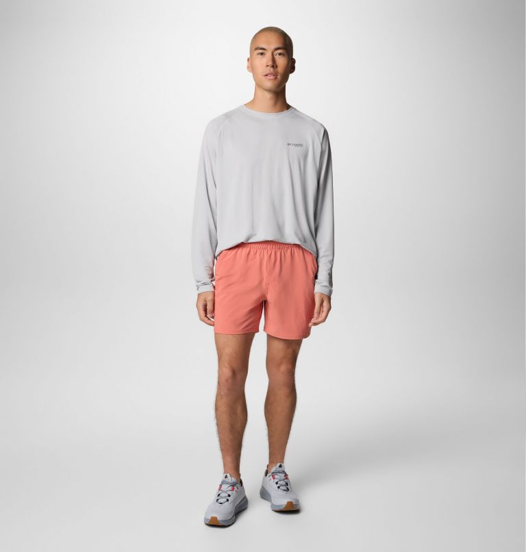 Men's PFG Terminal Roamer Stretch Shorts, Color: Faded Peach, image 2