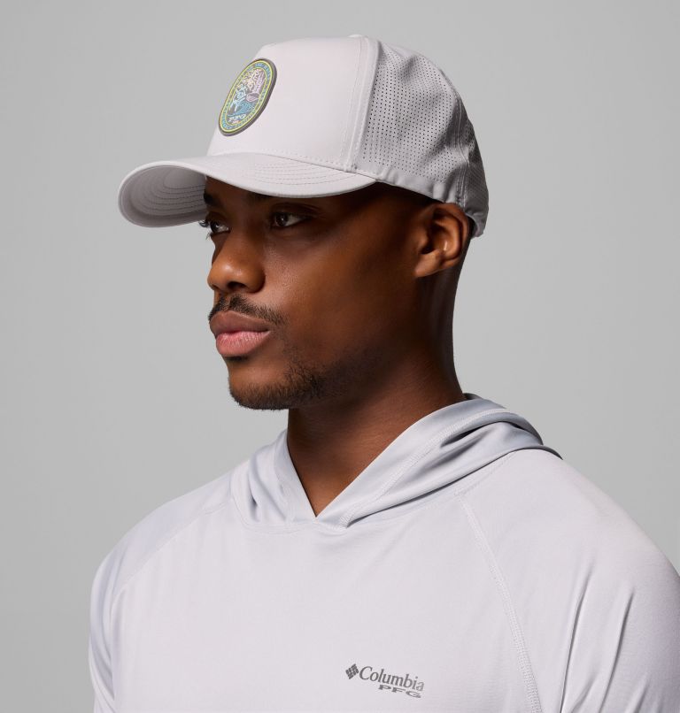 PFG Elite 3D Stretch Snap Back, Color: Cool Grey, San Padre Seasonal, image 3