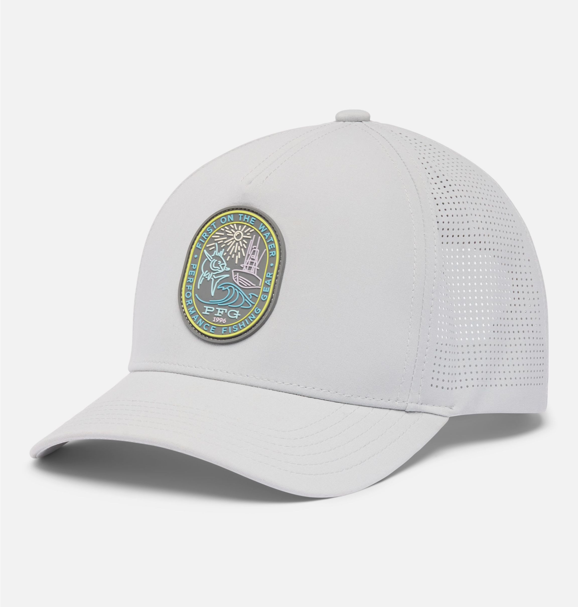[NF]25SS★FY PATCH BLOCK BALL CAP Columbia Unisex PFG Bonehead Ball Cap, Ancient Fossil/Bass