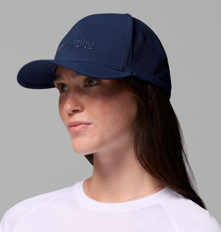 PFG Elite 3D Stretch Snap Back, Color: Collegiate Navy, PFG Pop Weld Logo, image 5