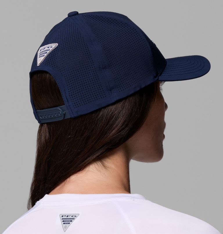 PFG Elite 3D Stretch Snap Back, Color: Collegiate Navy, PFG Pop Weld Logo, image 6