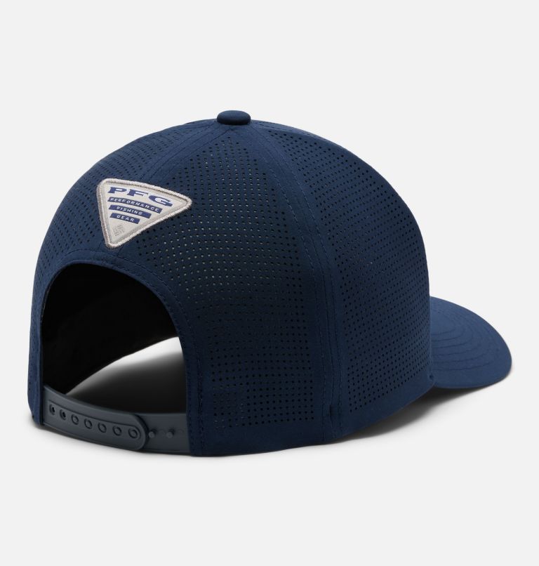 PFG Elite 3D Stretch Snap Back, Color: Collegiate Navy, PFG Pop Weld Logo, image 2