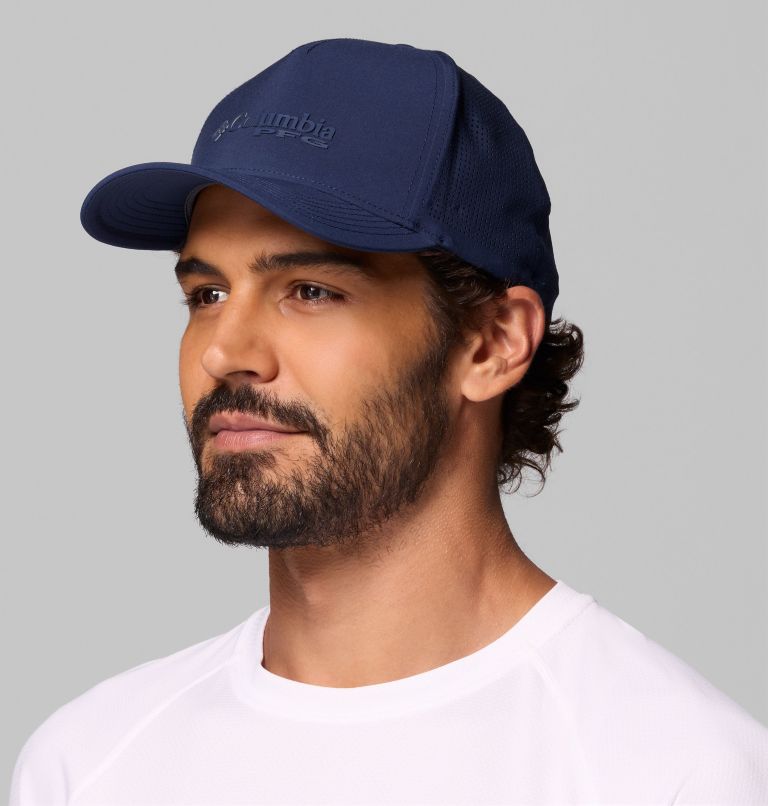 PFG Elite 3D Stretch Snap Back, Color: Collegiate Navy, PFG Pop Weld Logo, image 3
