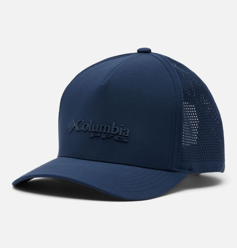 PFG Elite 3D Stretch Snap Back, Color: Collegiate Navy, PFG Pop Weld Logo, image 1
