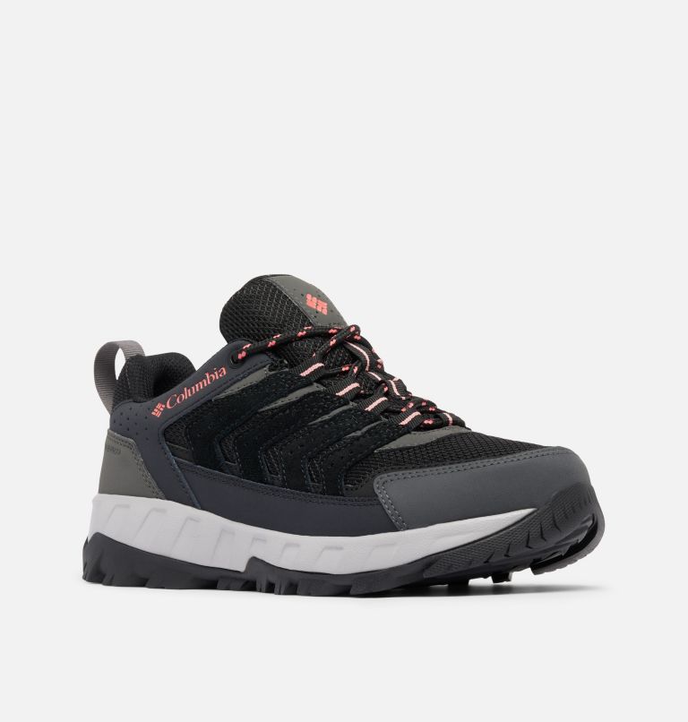 Women's Strata Trail Waterproof Walking Shoe, Color: Black, Juicy, image 3