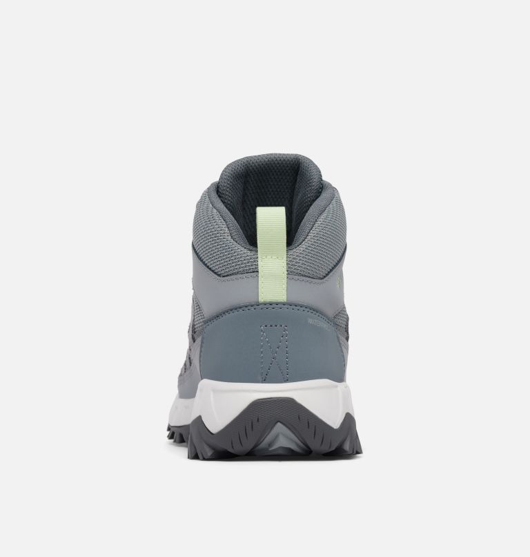 Women's Strata Trail Mid Waterproof Shoe, Color: Ti Grey Steel, Sage Leaf, image 2