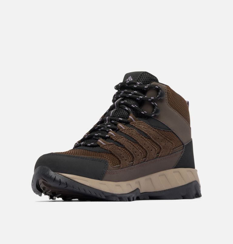 Women's Strata Trail Mid Waterproof Shoe, Color: Cordovan, Granite Purple, image 7