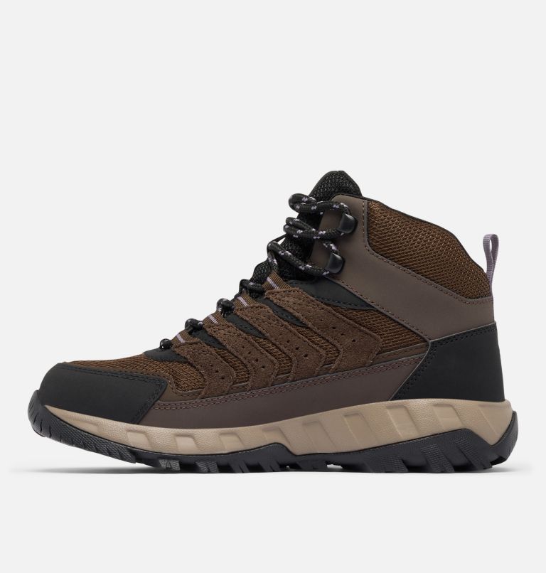 Women's Strata Trail Mid Waterproof Shoe, Color: Cordovan, Granite Purple, image 6