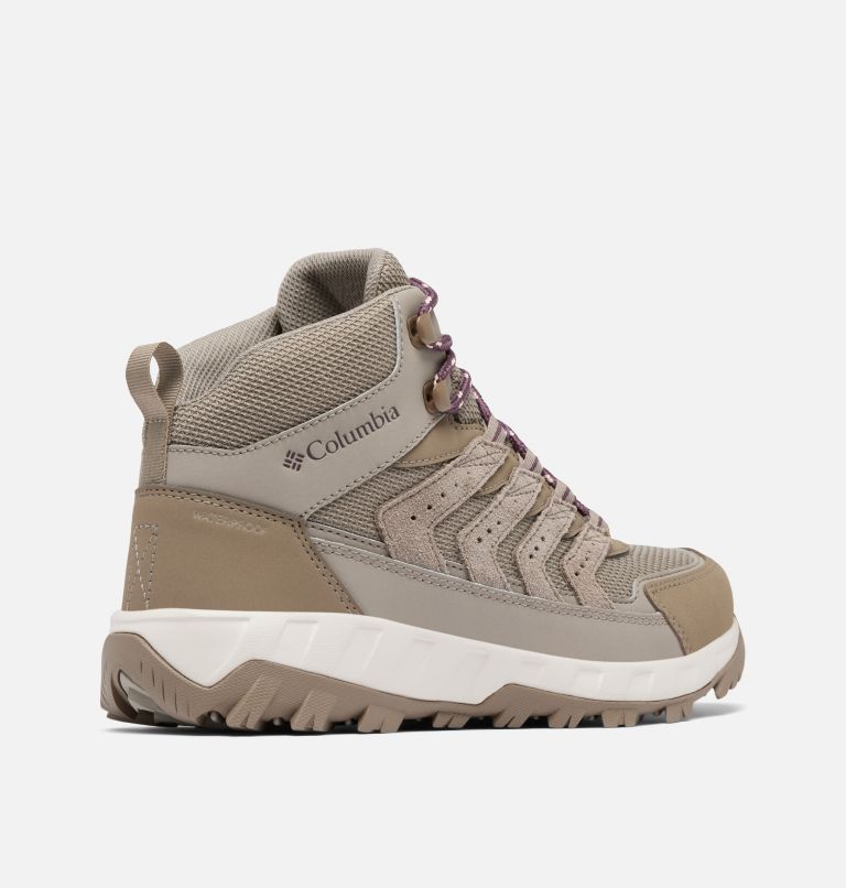 Women's Strata Trail Mid Waterproof Shoe - Wide, Color: Kettle, Blush Rose, image 9