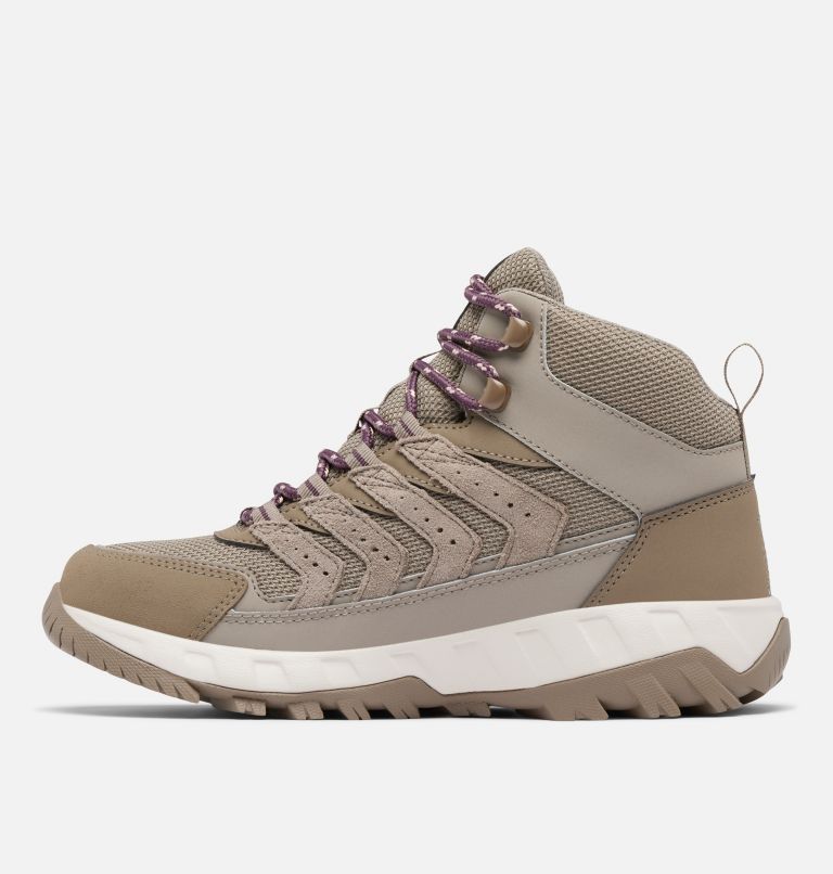 Women's Strata Trail Mid Waterproof Shoe - Wide, Color: Kettle, Blush Rose, image 5