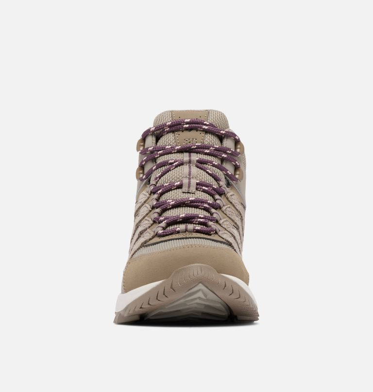 Women's Strata Trail Mid Waterproof Shoe - Wide, Color: Kettle, Blush Rose, image 7