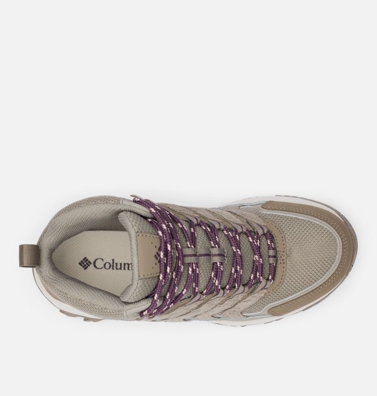 Women's Strata Trail Mid Waterproof Shoe - Wide, Color: Kettle, Blush Rose, image 3
