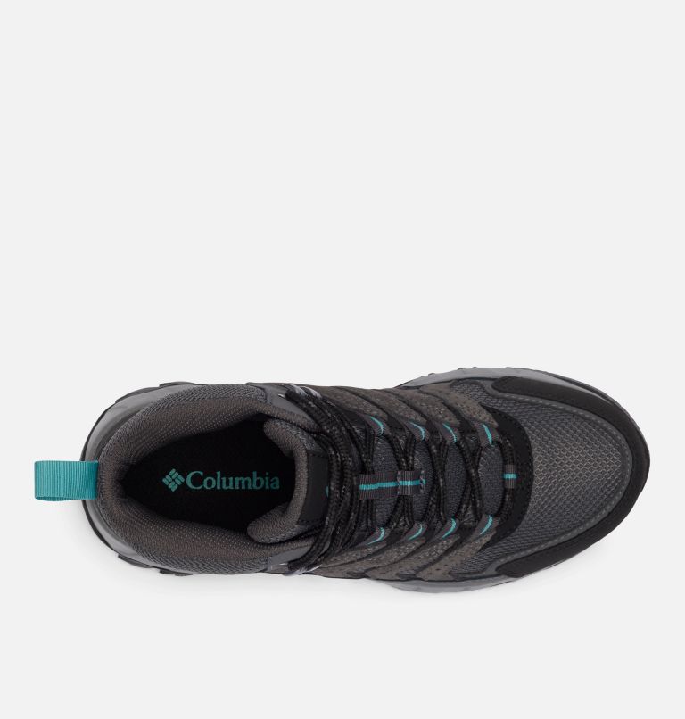 Women's Strata Trail Mid Waterproof Shoe - Wide, Color: Dark Grey, Teal, image 3