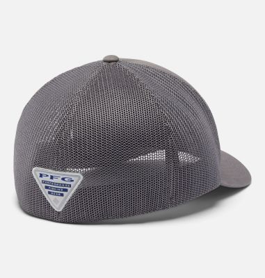PFG Patch Mesh Ball Cap, Color: City Grey, Sunset Fish, image 2