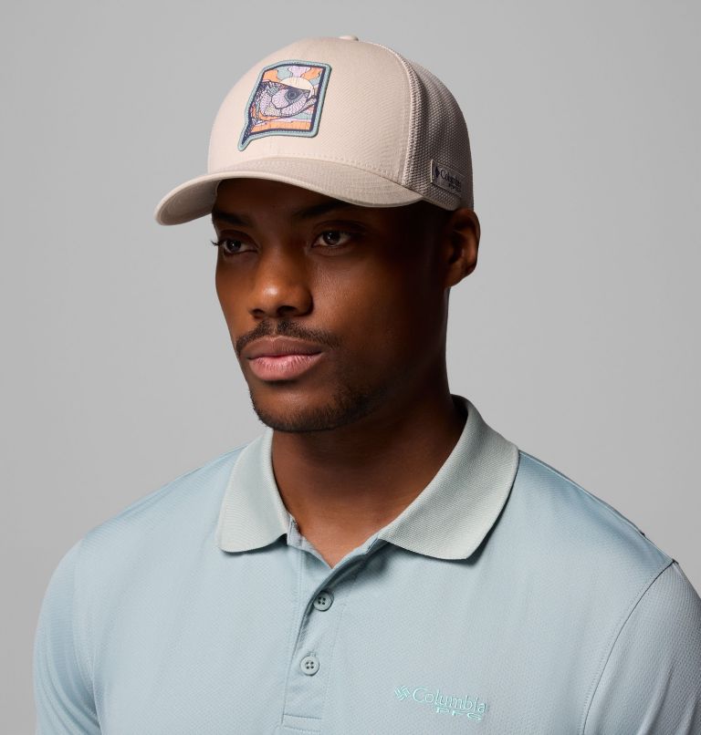 PFG Patch Mesh Ball Cap, Color: Dark Stone, Sunset Fish, image 3