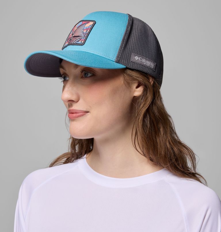 PFG Patch Mesh Ball Cap, Color: Vintage Blue, Redfish Shine, image 5