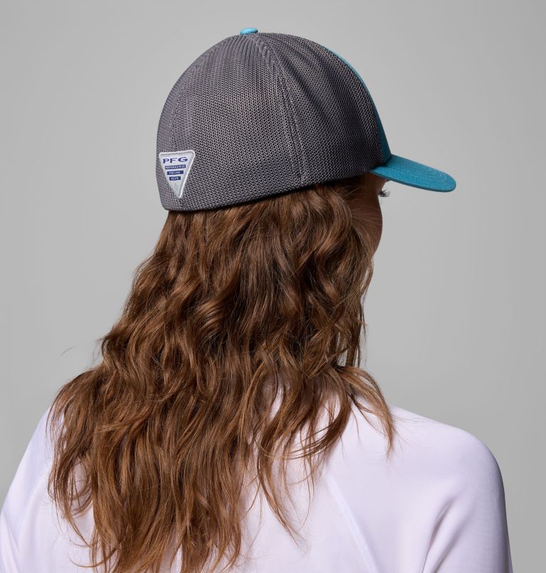 PFG Patch Mesh Ball Cap, Color: Vintage Blue, Redfish Shine, image 6