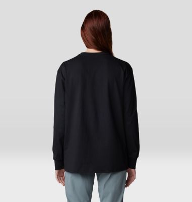 Women's Tie Dye Earth Boxy Long Sleeve, Color: Black, image 10