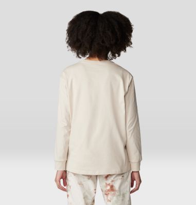 Women's Tie Dye Earth Boxy Long Sleeve, Color: Wild Oyster, image 6