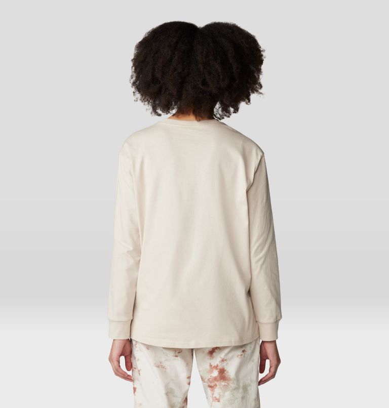 Women's Tie Dye Earth Boxy Long Sleeve, Color: Wild Oyster, image 2