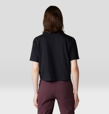 Women's Logo Plus Boxy crop, Color: Black, image 10