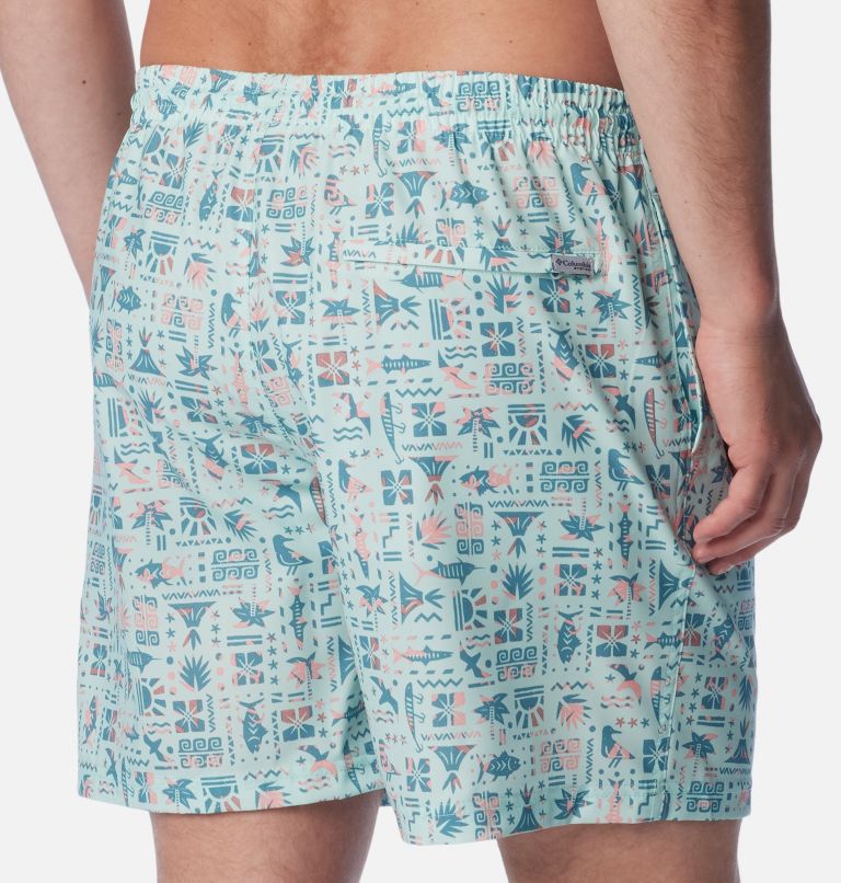 Men's PFG Rambler Water Shorts, Color: Icy Morn Fishtiki, image 5