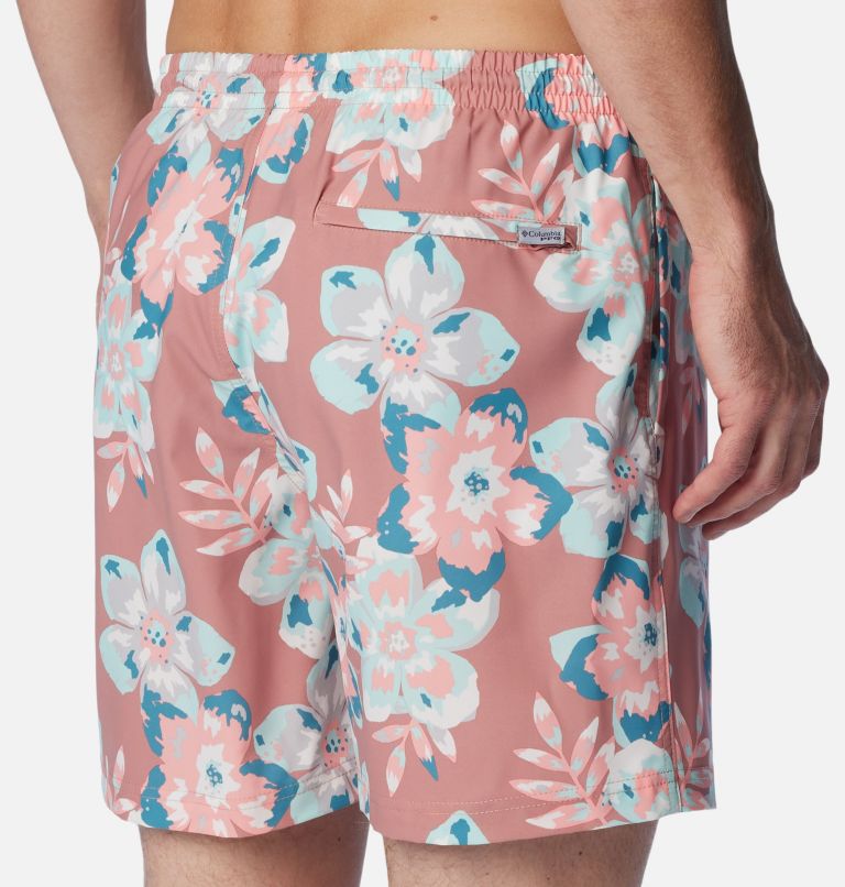 Men's PFG Rambler Water Shorts, Color: Sandalwood Pink Botanicraze, image 5