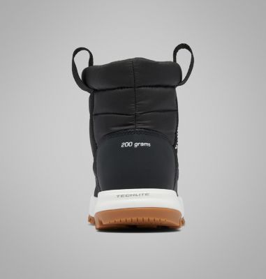Kids' Snowtrot Mid Boot, Color: Black, Sea Salt, image 2