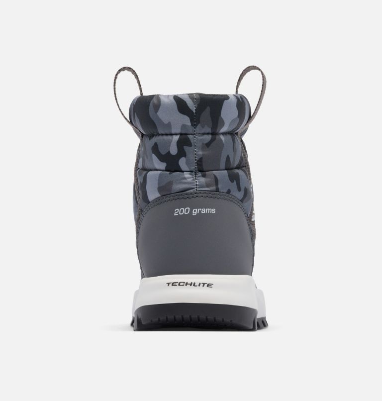 Kids' Snowtrot Mid Boot, Color: Shark, Black Urban Camo, image 2