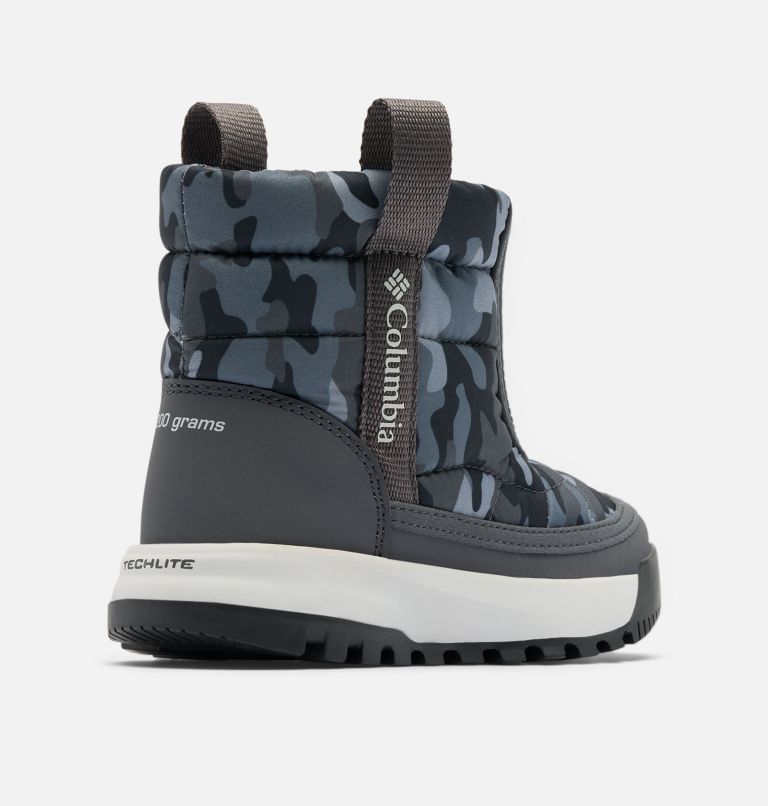Little Kids Youth Snowtrot Mid, Color: Shark, Black Urban Camo, image 9