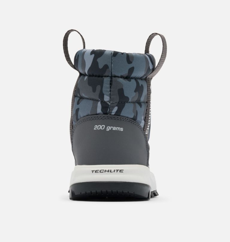 Little Kids Youth Snowtrot Mid, Color: Shark, Black Urban Camo, image 2
