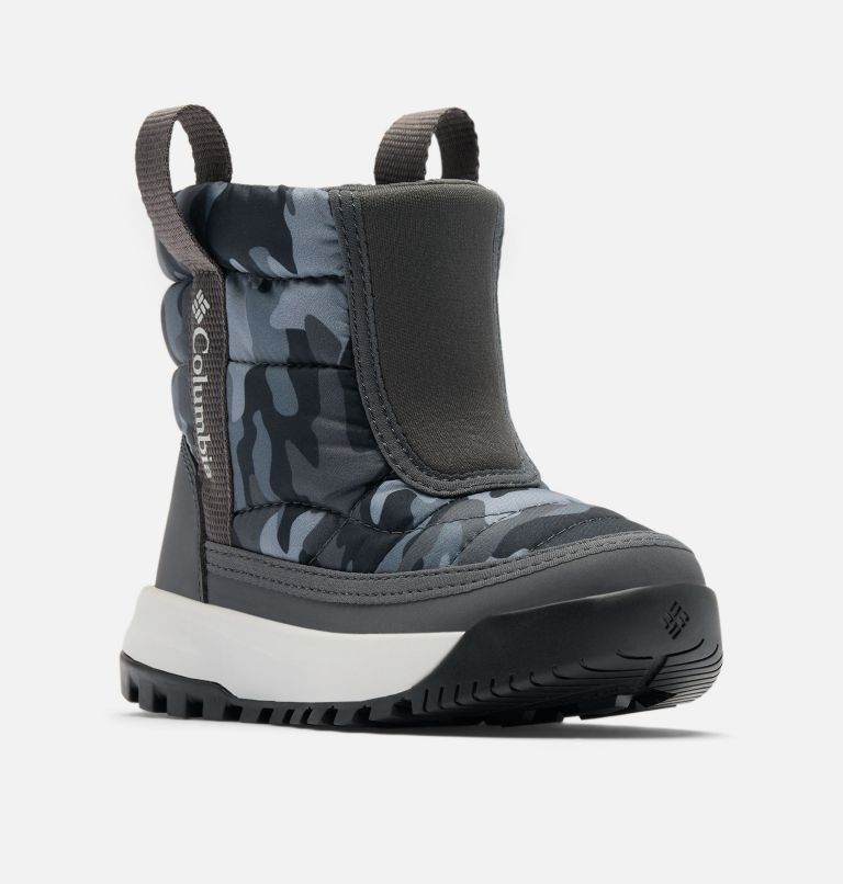 Little Kids Youth Snowtrot Mid, Color: Shark, Black Urban Camo, image 3