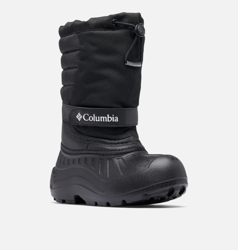 Big Kids' Powderbug Snowlite Boot, Color: Black, White, image 3