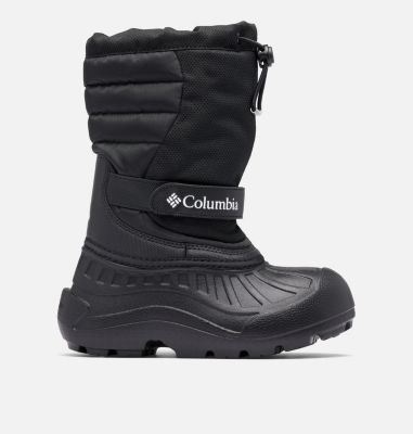 Botas de nieve Powderbug Snowlite para jóvenes, Color: Black, White, image 1