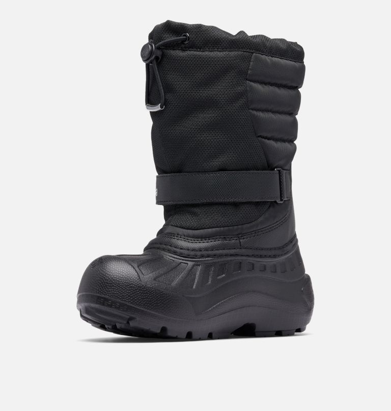 Big Kids' Powderbug Snowlite Boot, Color: Black, White, image 7