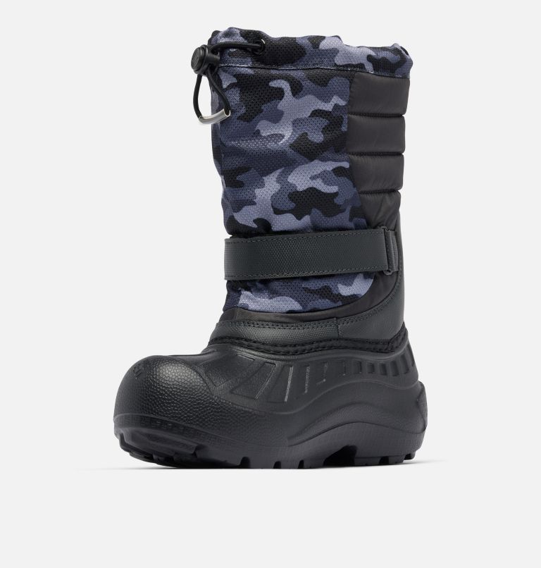 Big Kids' Powderbug Snowlite Boot, Color: Shark, Black Urban Camo, image 7