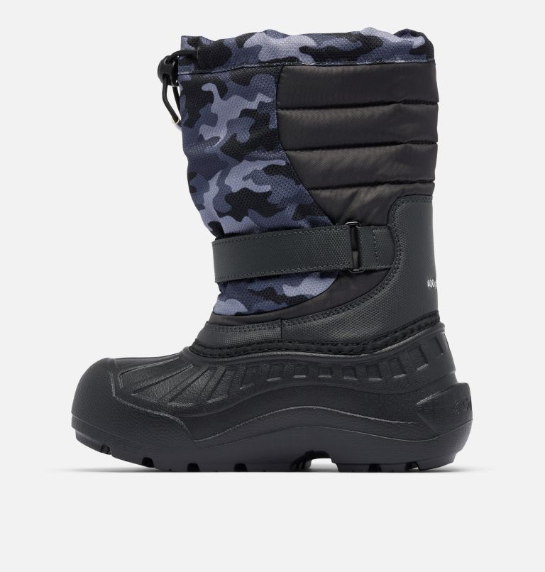 Big Kids' Powderbug Snowlite Boot, Color: Shark, Black Urban Camo, image 6