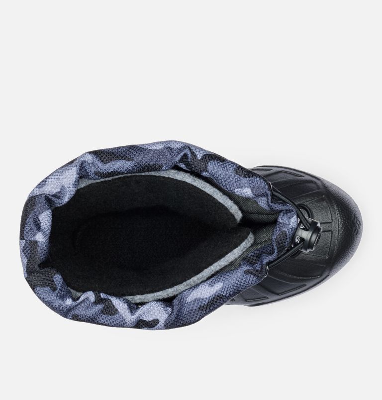 Big Kids' Powderbug Snowlite Boot, Color: Shark, Black Urban Camo, image 4