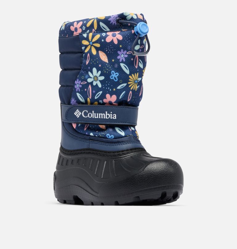Big Kids' Powderbug Snowlite Boot, Color: Nocturnal, Wildflower Whimsy, image 3