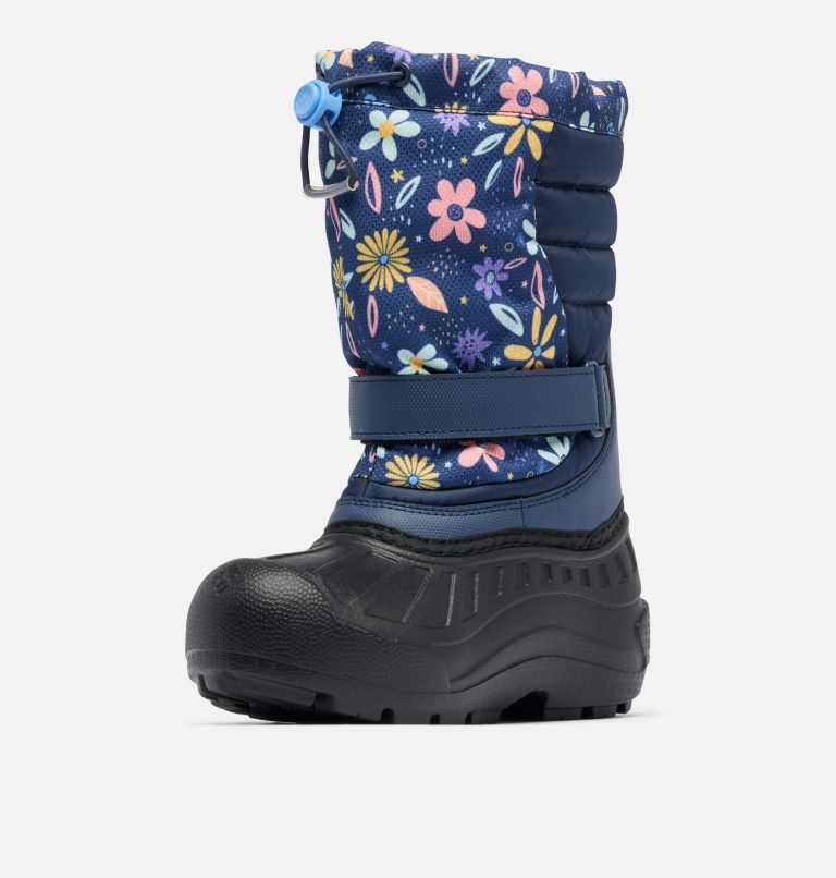 Big Kids' Powderbug Snowlite Boot, Color: Nocturnal, Wildflower Whimsy, image 7