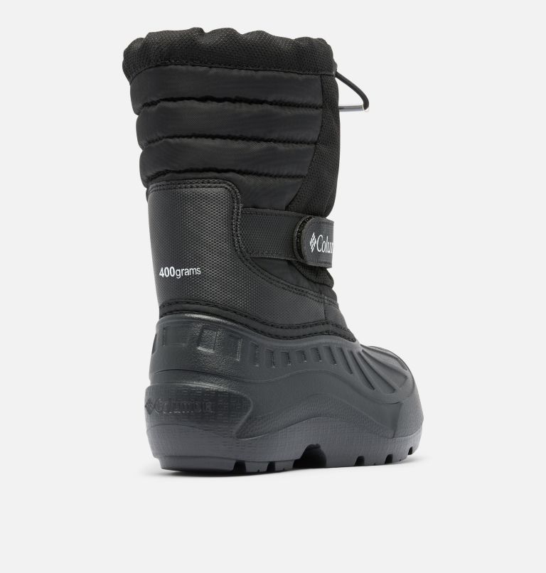 Little Kids' Powderbug Snowlite Boot, Color: Black, White, image 9